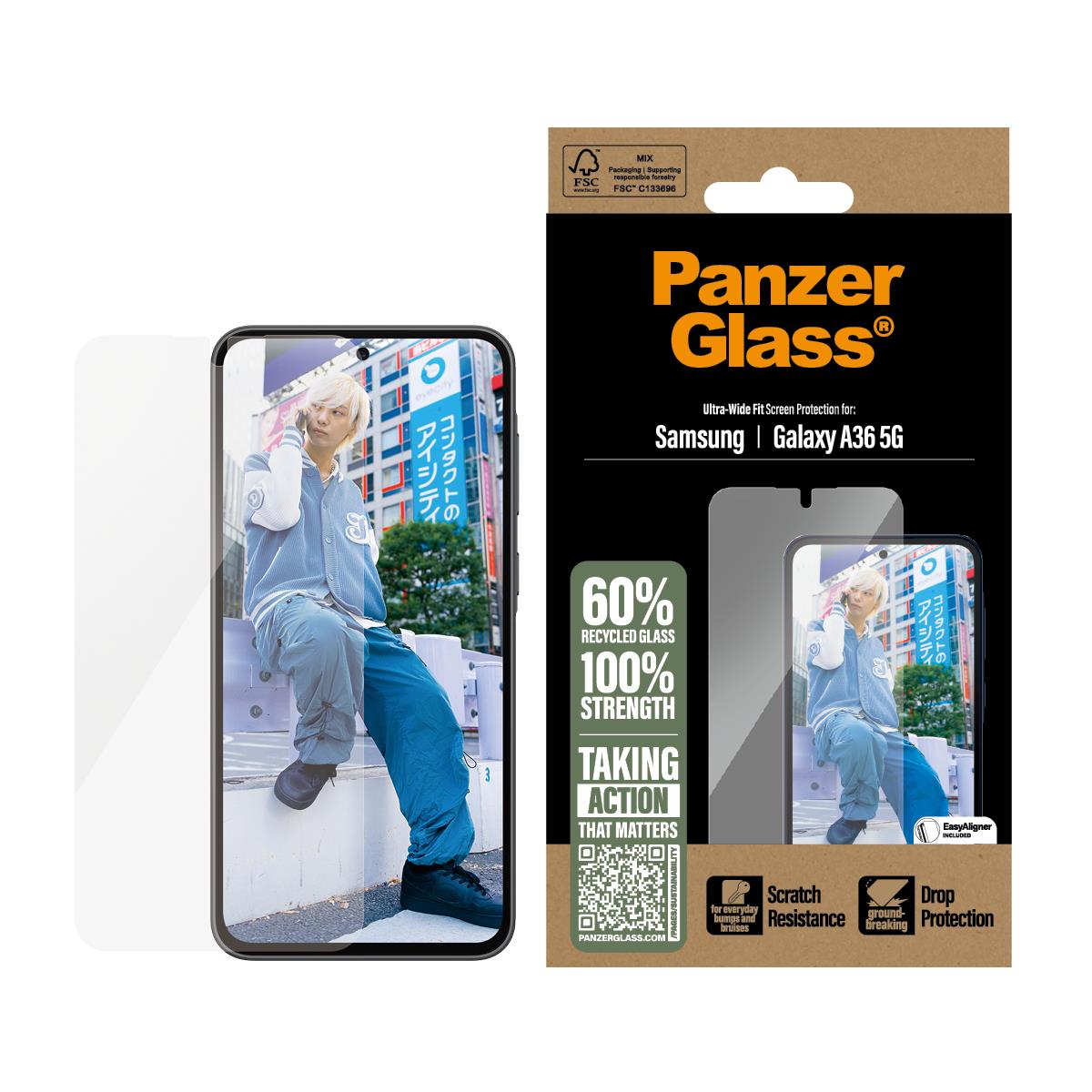 Screen Protector for Samsung A36 5G Ultra Ultra-Wide Fit