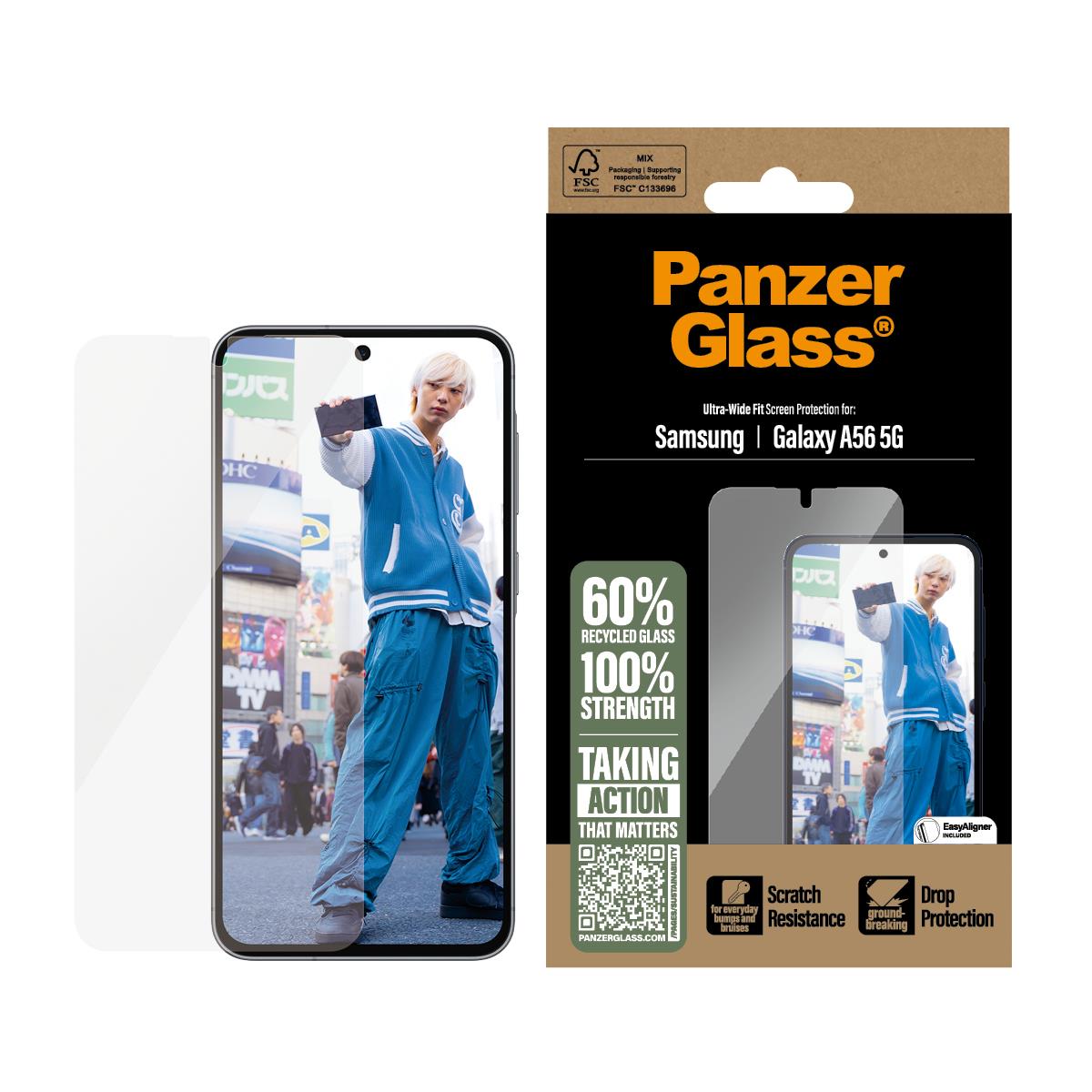 Screen Protector for Samsung A56 5G Ultra Ultra-Wide Fit