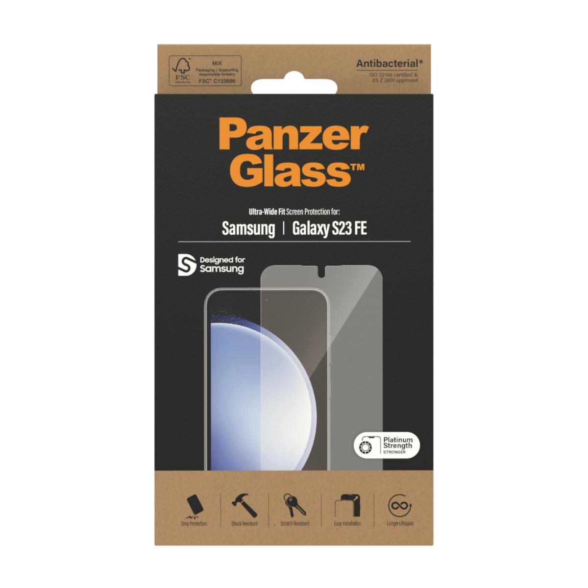 Screen Protector for Samsung Galaxy S FE 2023 Ultra-Wide Fit