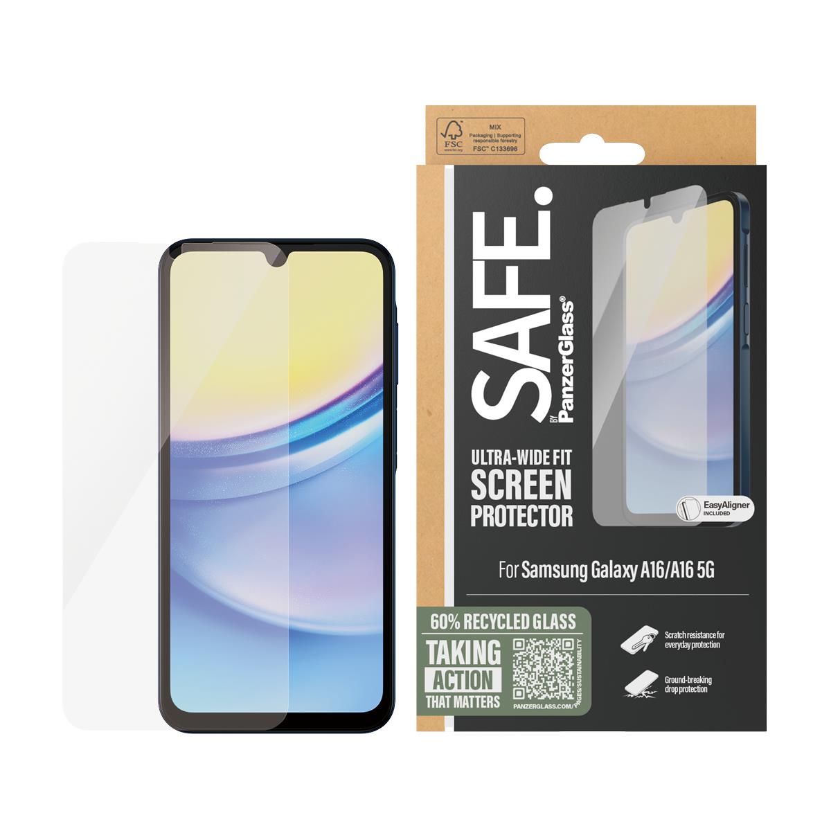 Screen Protector for Samsung A16 and A16 5G Ultra-Wide Fit