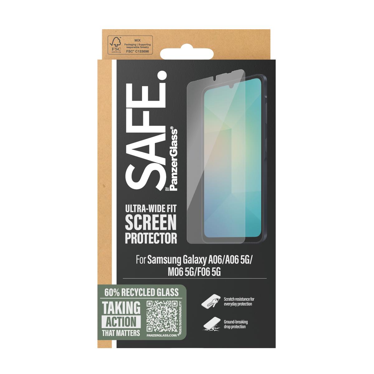 Screen Protector For Samsung Galaxy A06 A06 5G M06 5G F06 5G Ultra-Wide Fit