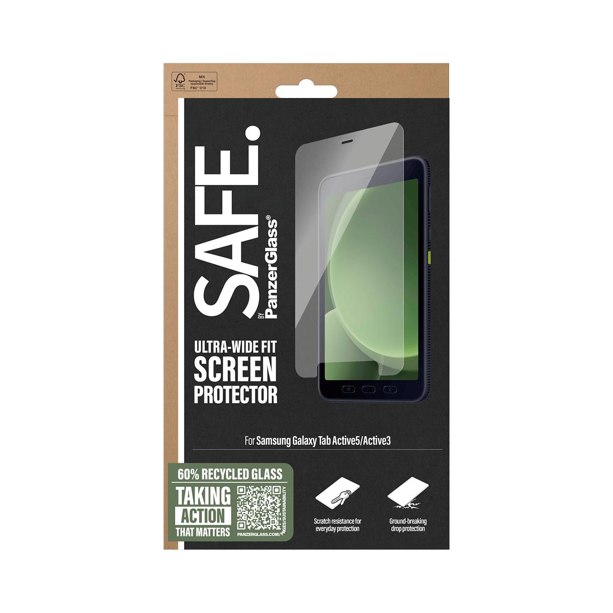 Screen Protector For Samsung Galaxy Tab Active5 Active3 Ultra-wide Fit
