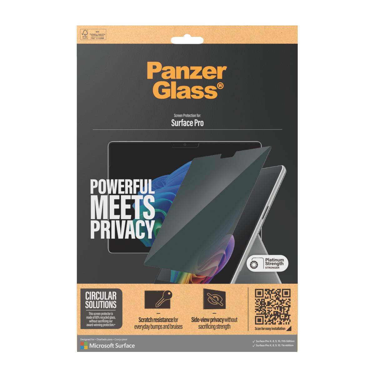 Screen Protector Privacy - Microsoft Surface Pro X/8/9/10/11th Edition
