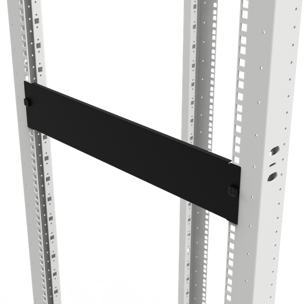 Front Panel Fix Easy 1u Black 6 Pieces