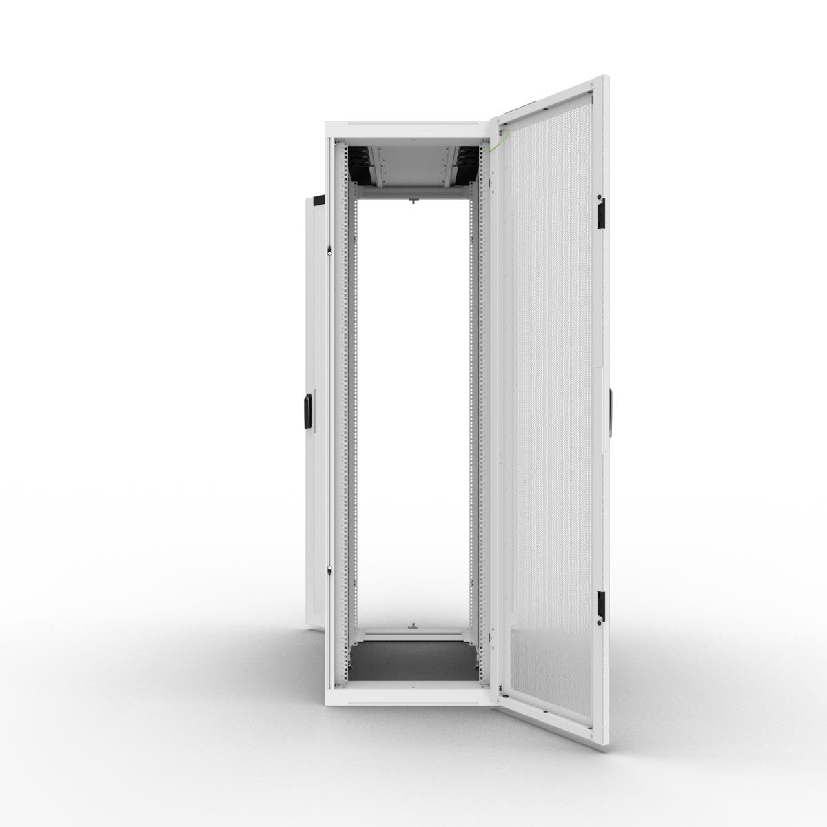 Server Cabinet W600 D1200 42u Side Panels Fd S80 Percent Rd D80 Percent White