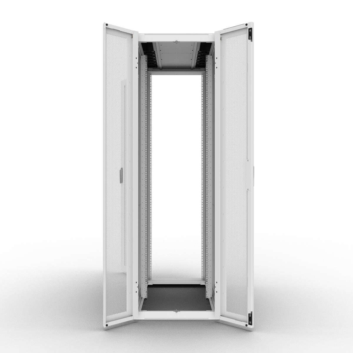 Server Cabinet W600 D1200 42u Side Panels Fd S80 Percent Rd D80 Percent White