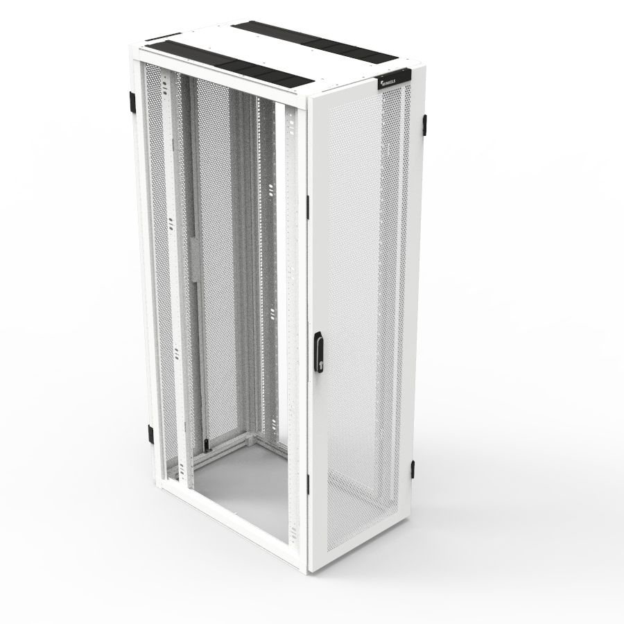 Server Cabinet W800 D1000 47u Fd S80 Percent Rd D80 Percent White