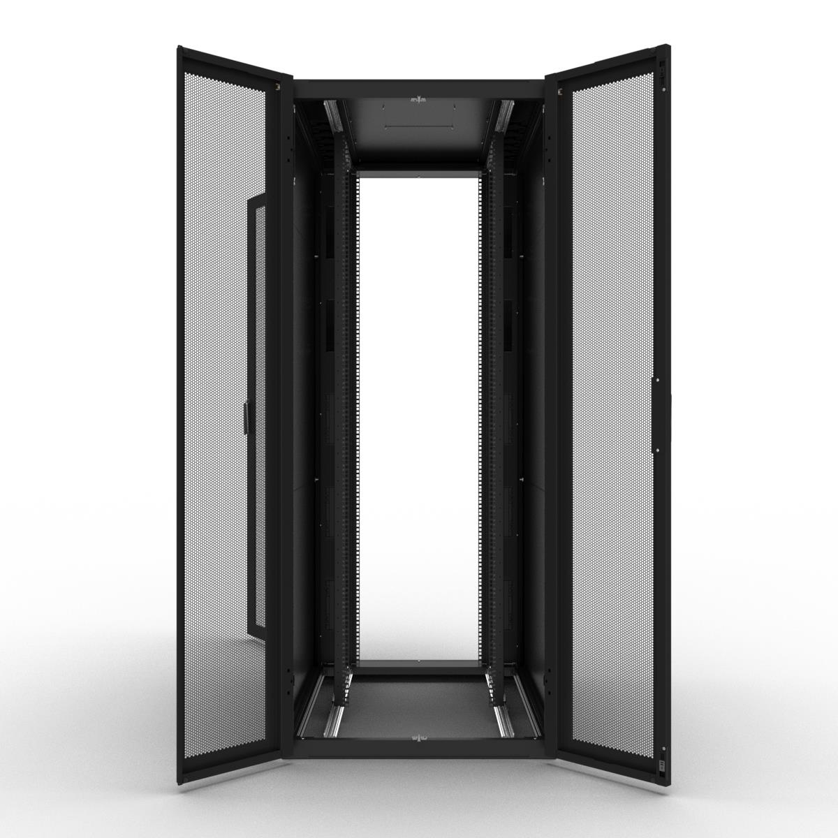 Network Cabinet W800 D1200 42u Airflow Combi Lock Fd S80 Percent Rd D80 Percent Black