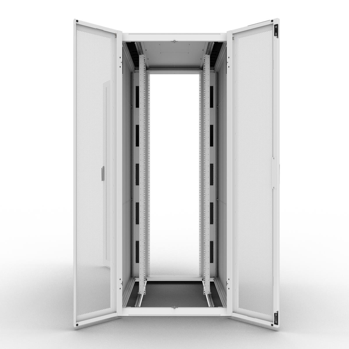 Server Cabinet W800 D1200 52u Airflow Combi Lock Fd S80 Percent Rd D80 Percent White