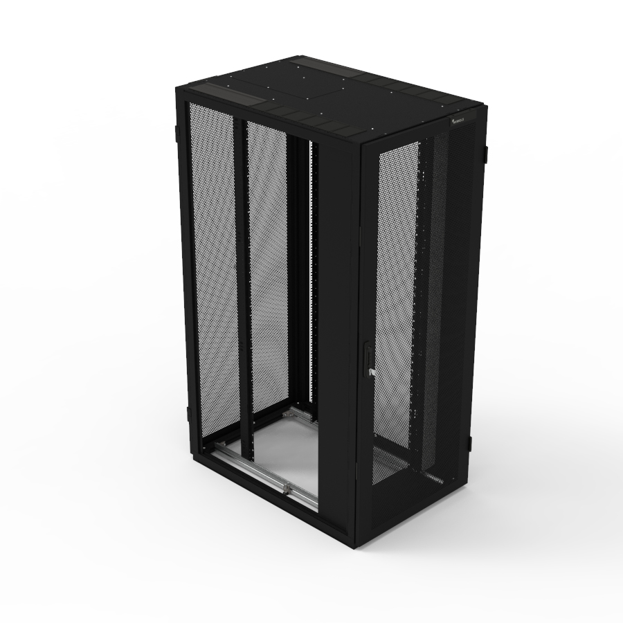 Server Cabinet W600 D1200 47u Airflow Combi Lock Fd S80 Percent Rd D80 Percent Black