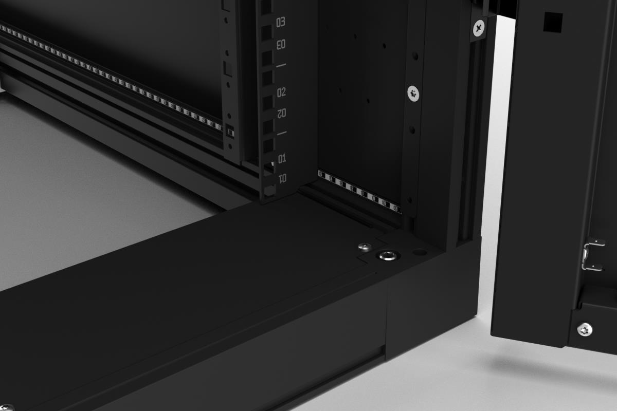 Server Cabinet W600 D1200 47u Airflow Combi Lock Fd S80 Percent Rd D80 Percent Black