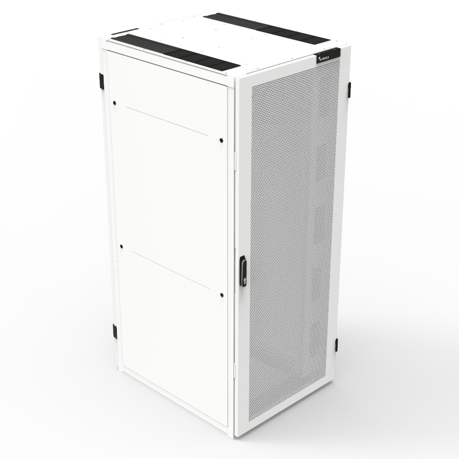 Network Cabinet W800 D1200 42u Side Panels Airflow Fd S80 Percent Rd D80 Percent White