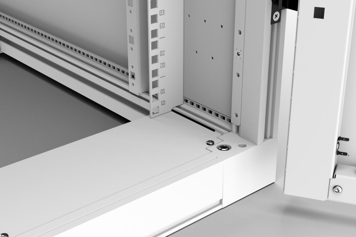 Server Cabinet W600 D1200 52u Airflow Combi Lock Fd S80 Percent Rd D80 Percent White