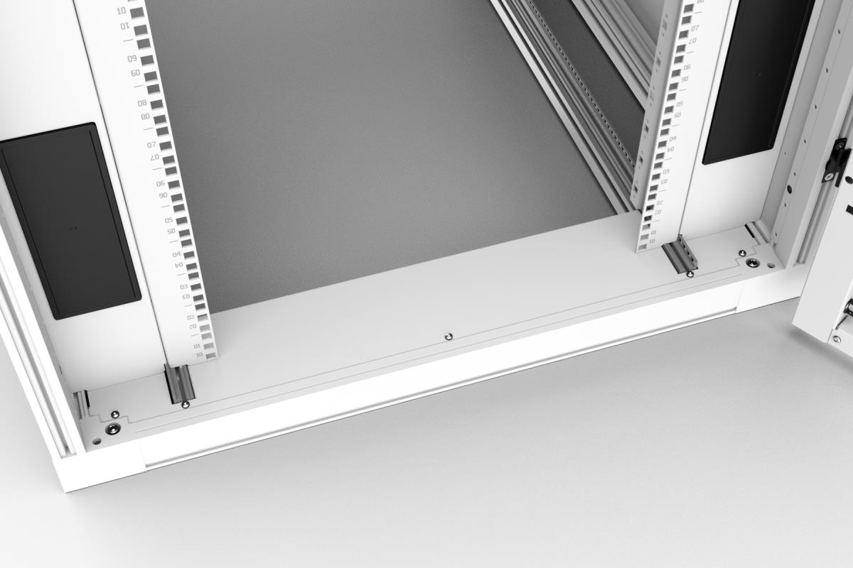 Network Cabinet W800 D1200 47u Airflow Combi Lock Fd S80 Percent Rd D80 Percent White