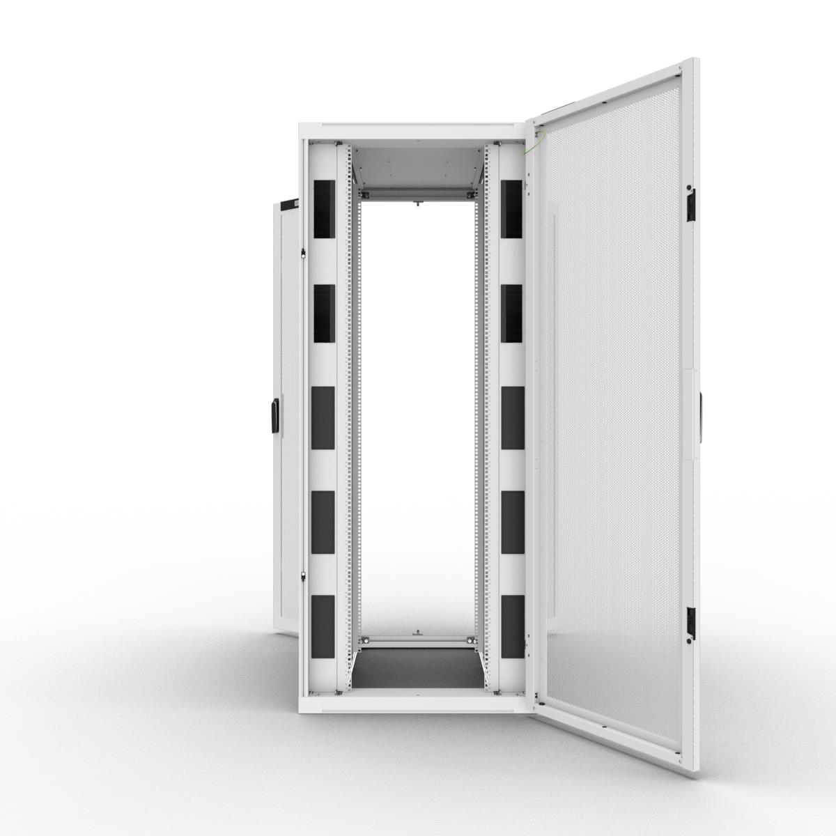 Network Cabinet W800 D1200 47u Airflow Combi Lock Fd S80 Percent Rd D80 Percent White