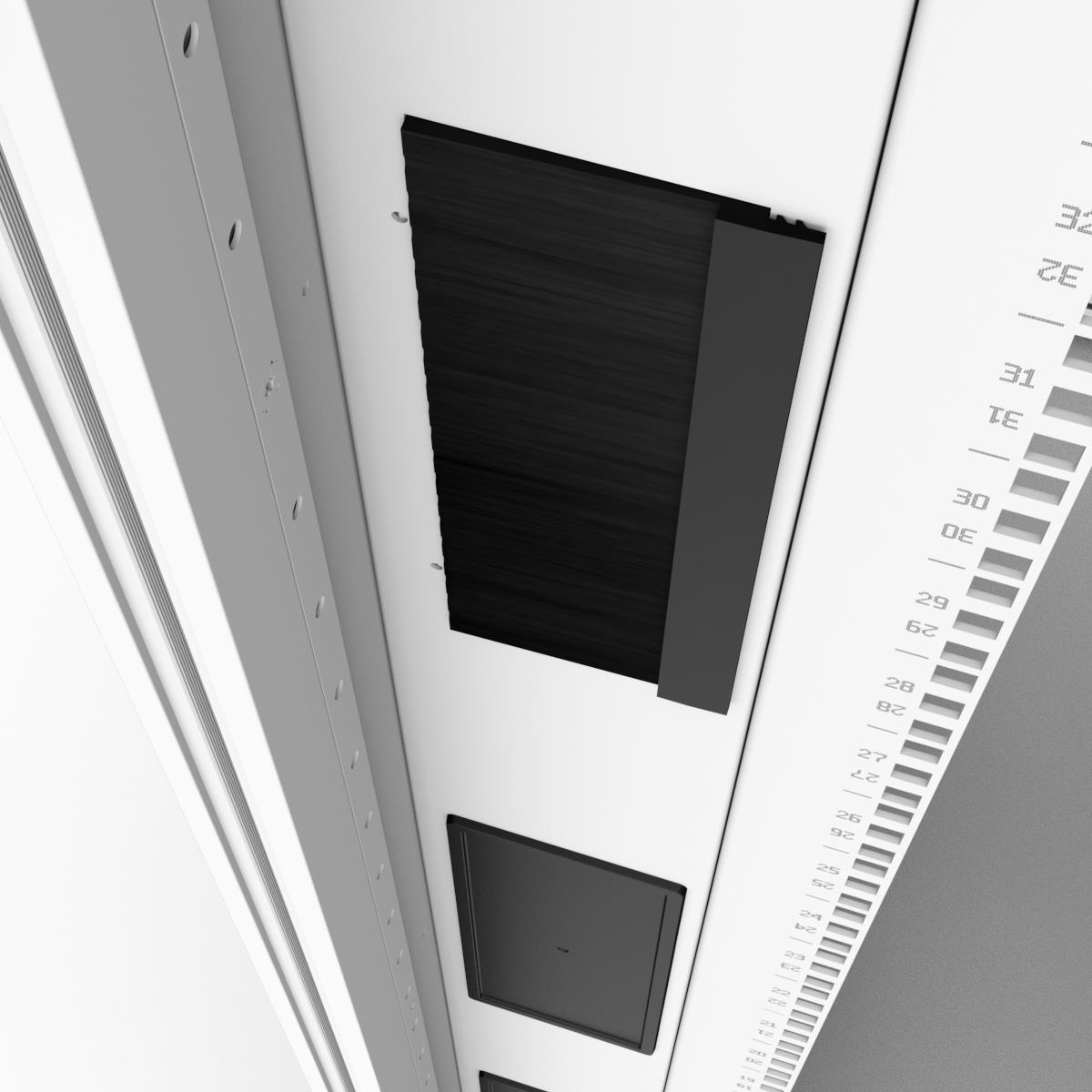 Network Cabinet W800 D1200 47u Airflow Combi Lock Fd S80 Percent Rd D80 Percent White