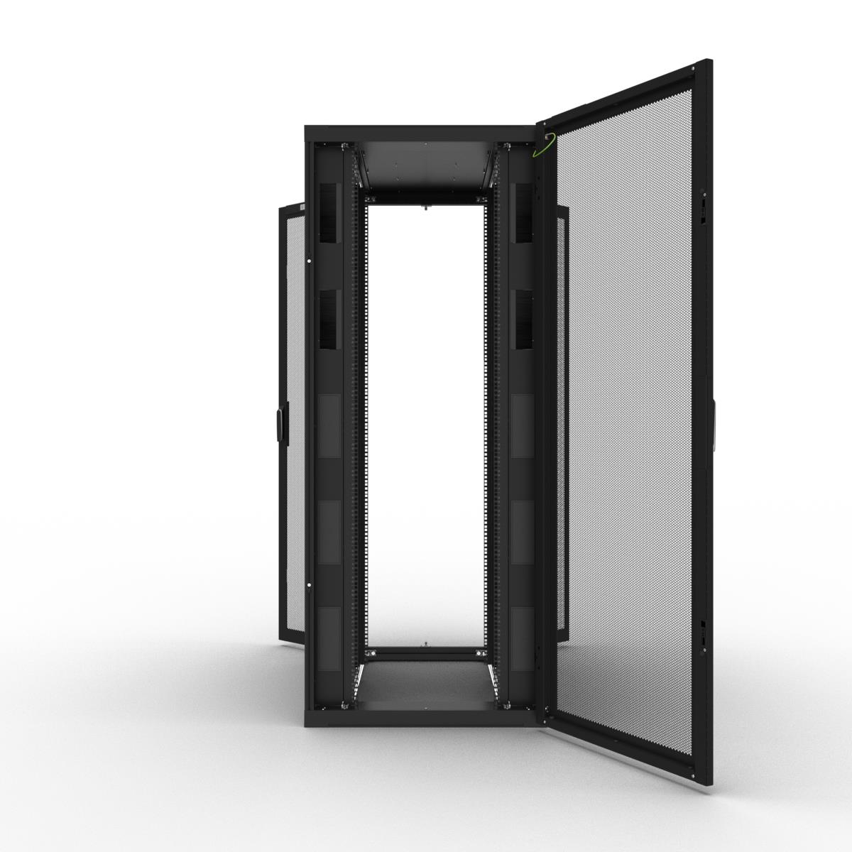 Server Cabinet W800 D1200 47u Airflow Combi Lock Fd S80 Percent Rd D80 Percent Black