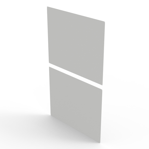Side Panel - Slide In - 800mm - 42u  - White Without Mounting Set