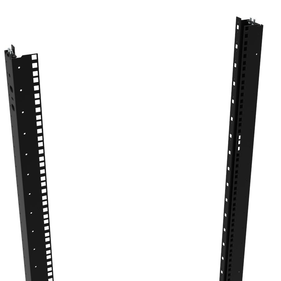 Vertical Mounting Rail 19in - 38u - Black