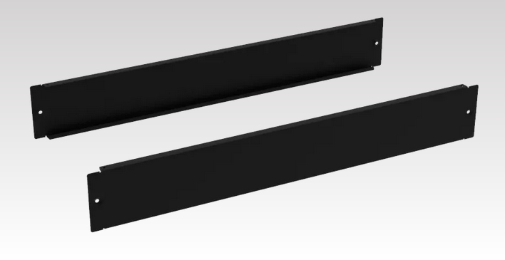 Set Of 2 Blind Plinths 1000 X 100mm Black
