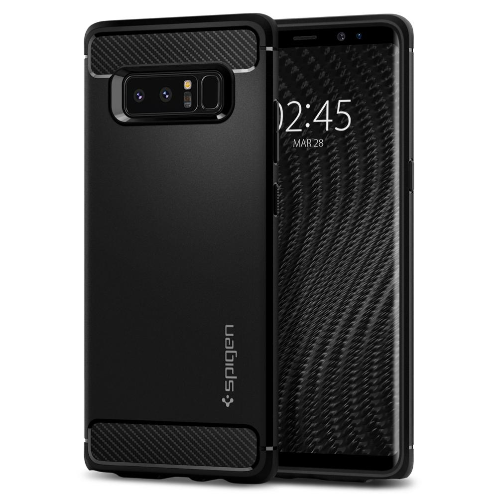 Galaxy Note 8 Case Rugged Armor Matte Black