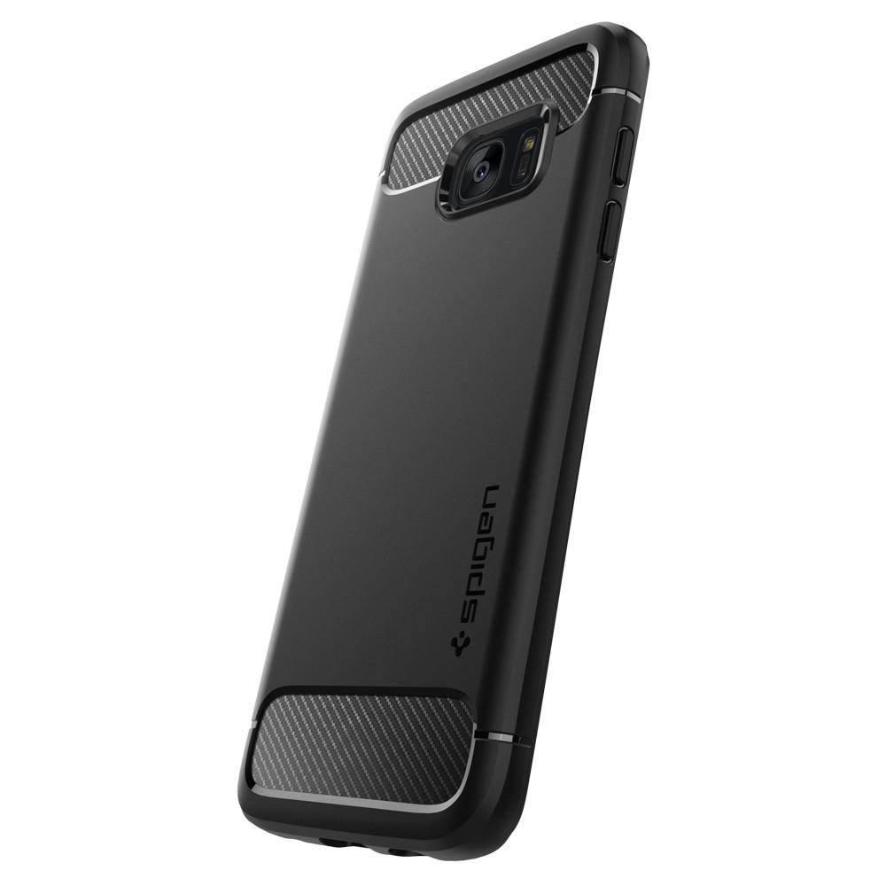 Galaxy S7 Edge Case Rugged Armor Black