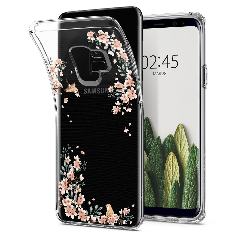 Galaxy S9 Case Liquid Crystal Blossom Nature