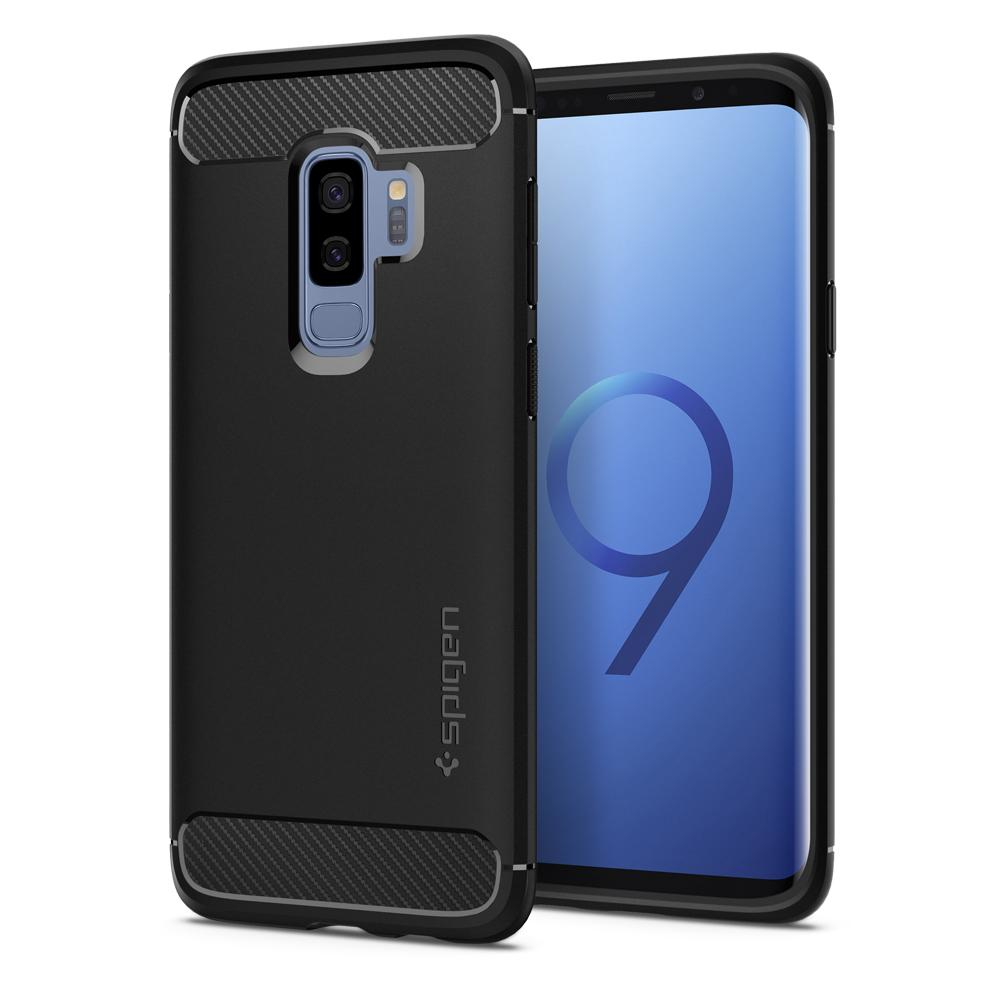 Galaxy S9+ Case Rugged Armor Matte Black