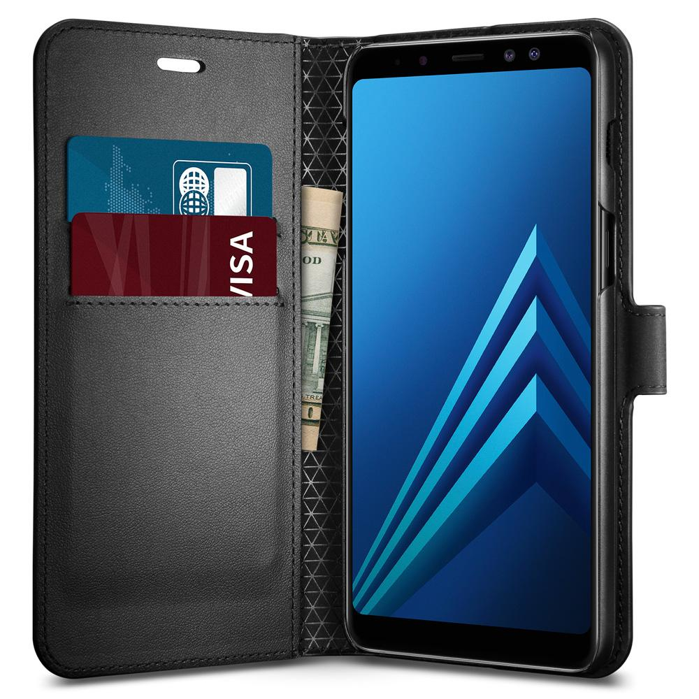 Galaxy A8 (2018) Case Wallet S Black