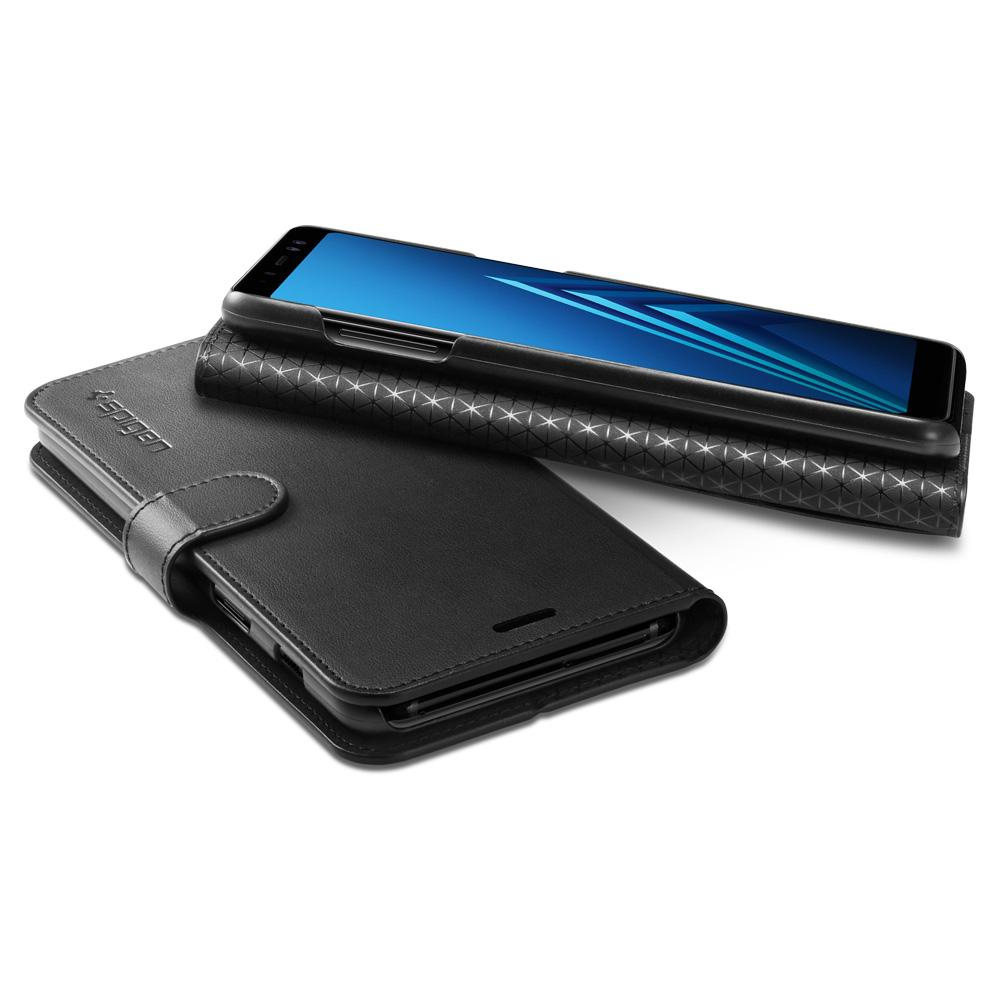 Galaxy A8 (2018) Case Wallet S Black