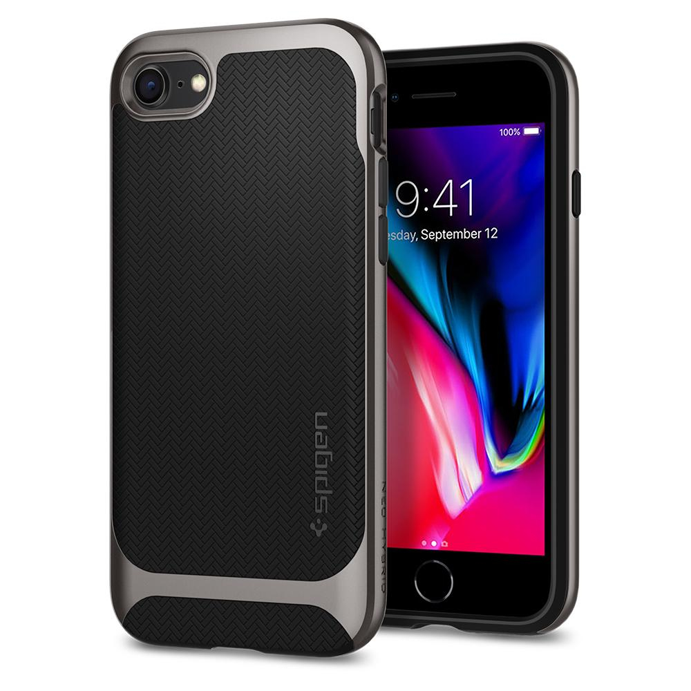 iPhone 8/7 Case Neo Hybrid Herringbone Gunmetal