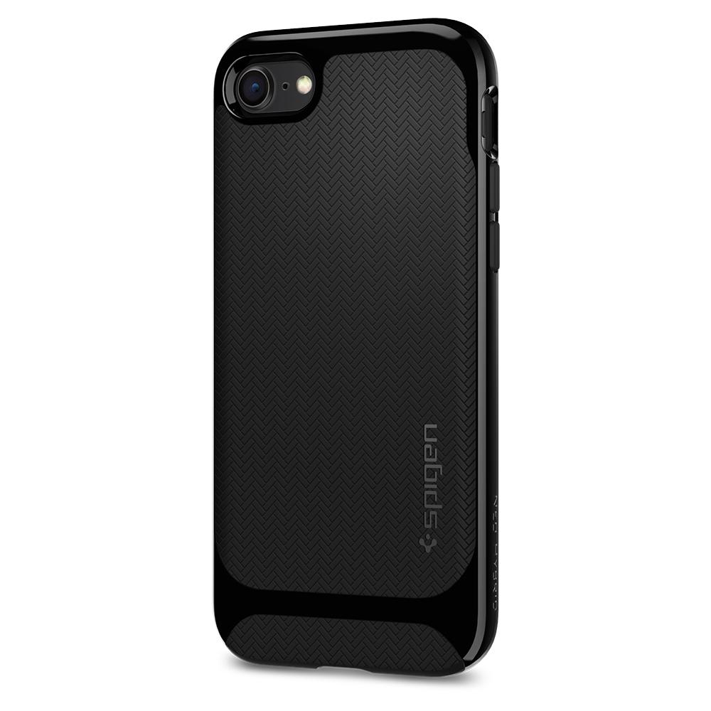 iPhone 8/7 Case Neo Hybrid Herringbone Shiny Black