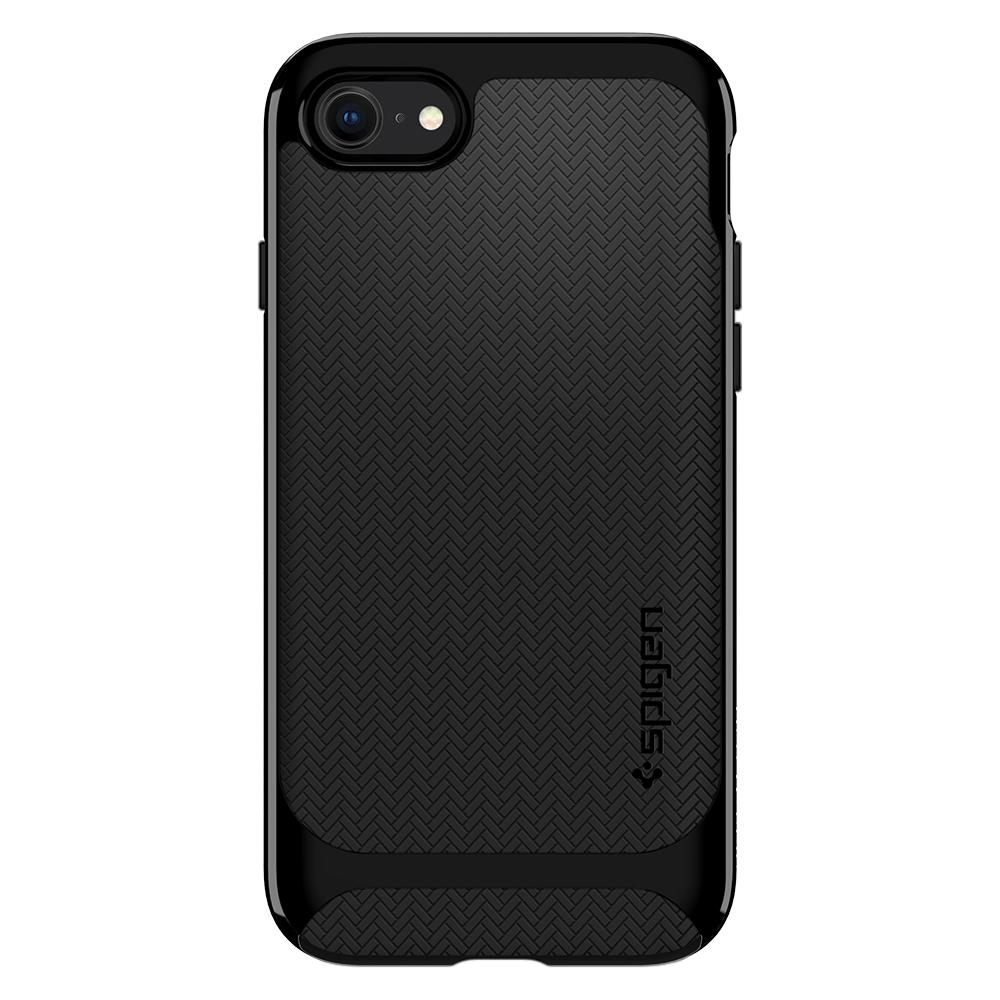 iPhone 8/7 Case Neo Hybrid Herringbone Shiny Black