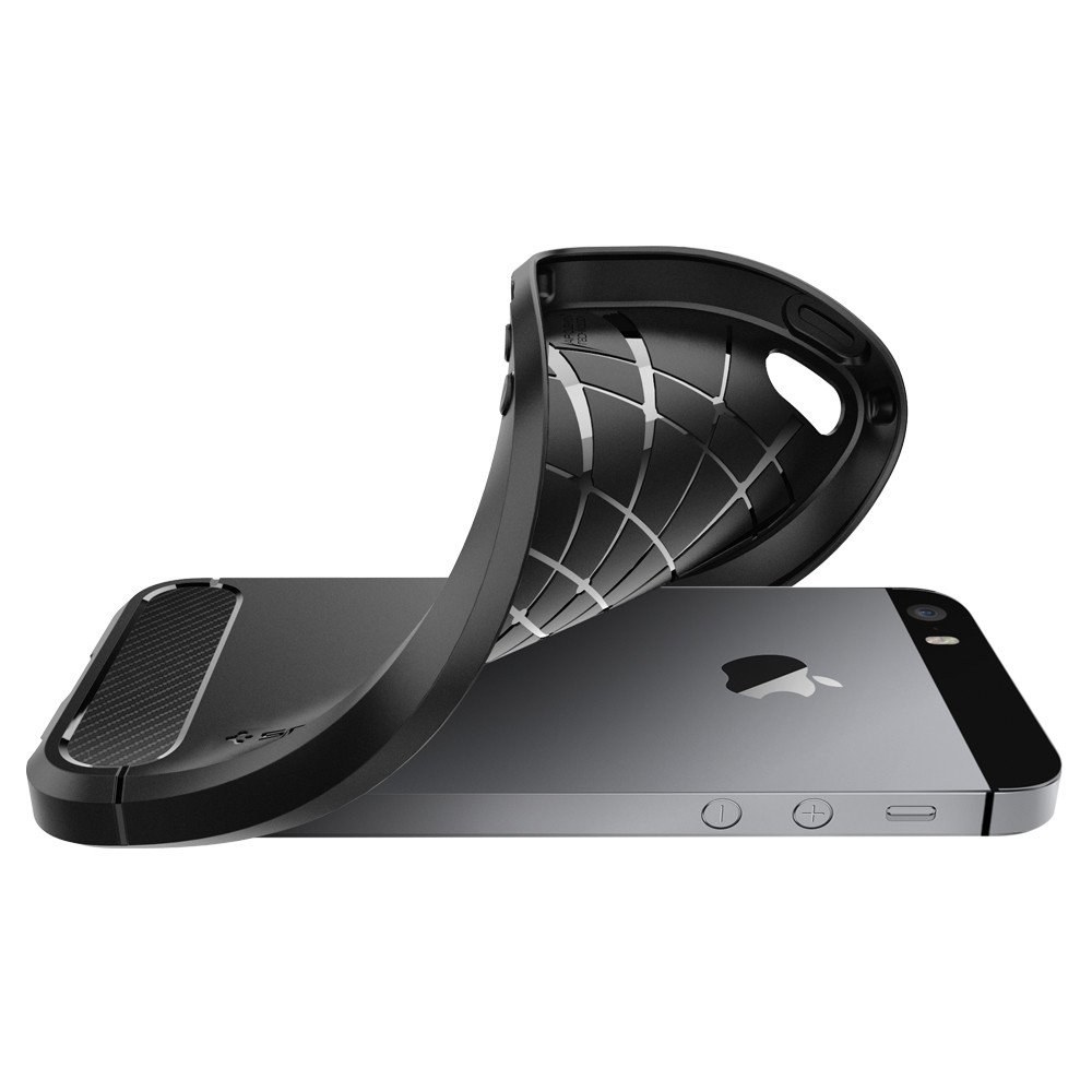 iPhone Se/5s/5 Case Rugged Armor Black