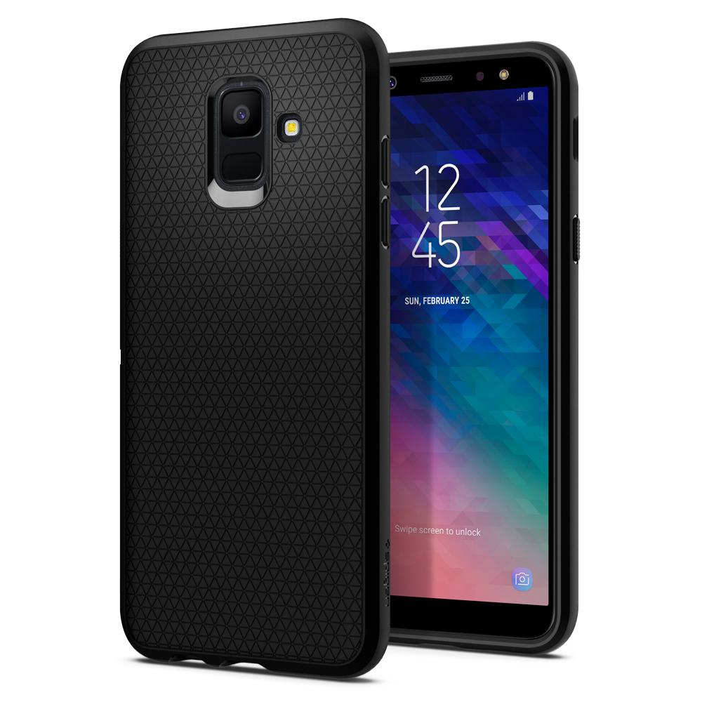 Galaxy A6 Case Liquid Air Black