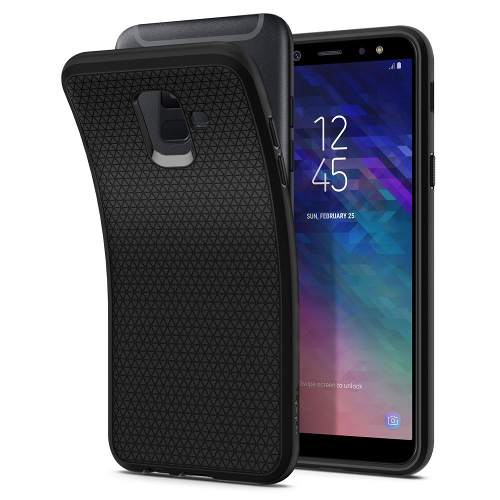 Galaxy A6 Case Liquid Air Black