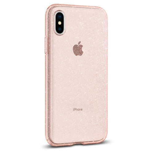 New iPhone 5.8in Case Liquid Crystal Glitter Rose Quartz (ver.2)