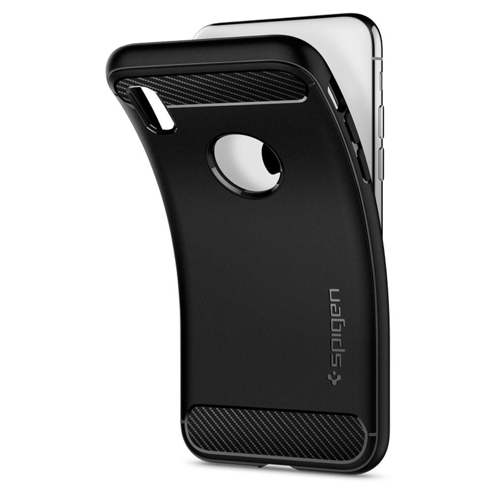 New iPhone 5.8in Case Rugged Armor Matte Black (ver.2)