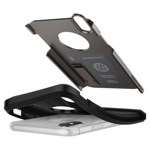 New iPhone 5.8in Case Tough Armor Black (ver.2)
