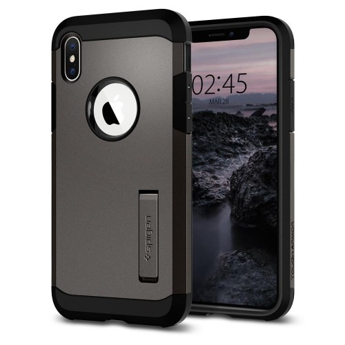 New iPhone 5.8in Case Tough Armor Gunmetal (ver.2)