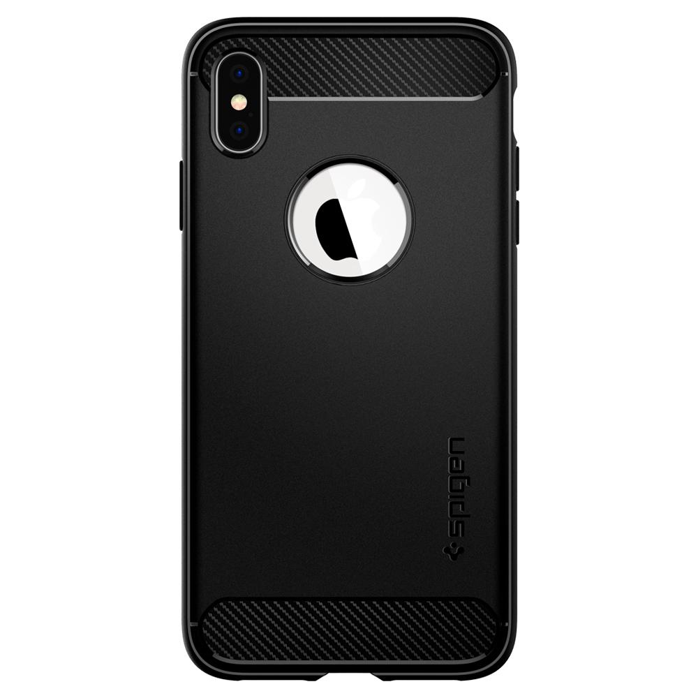 New iPhone 6.5in Case Rugged Armor Matte Black (ver.2)