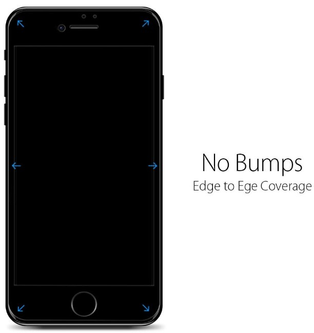 iPhone 8/7 Glass Fc Black