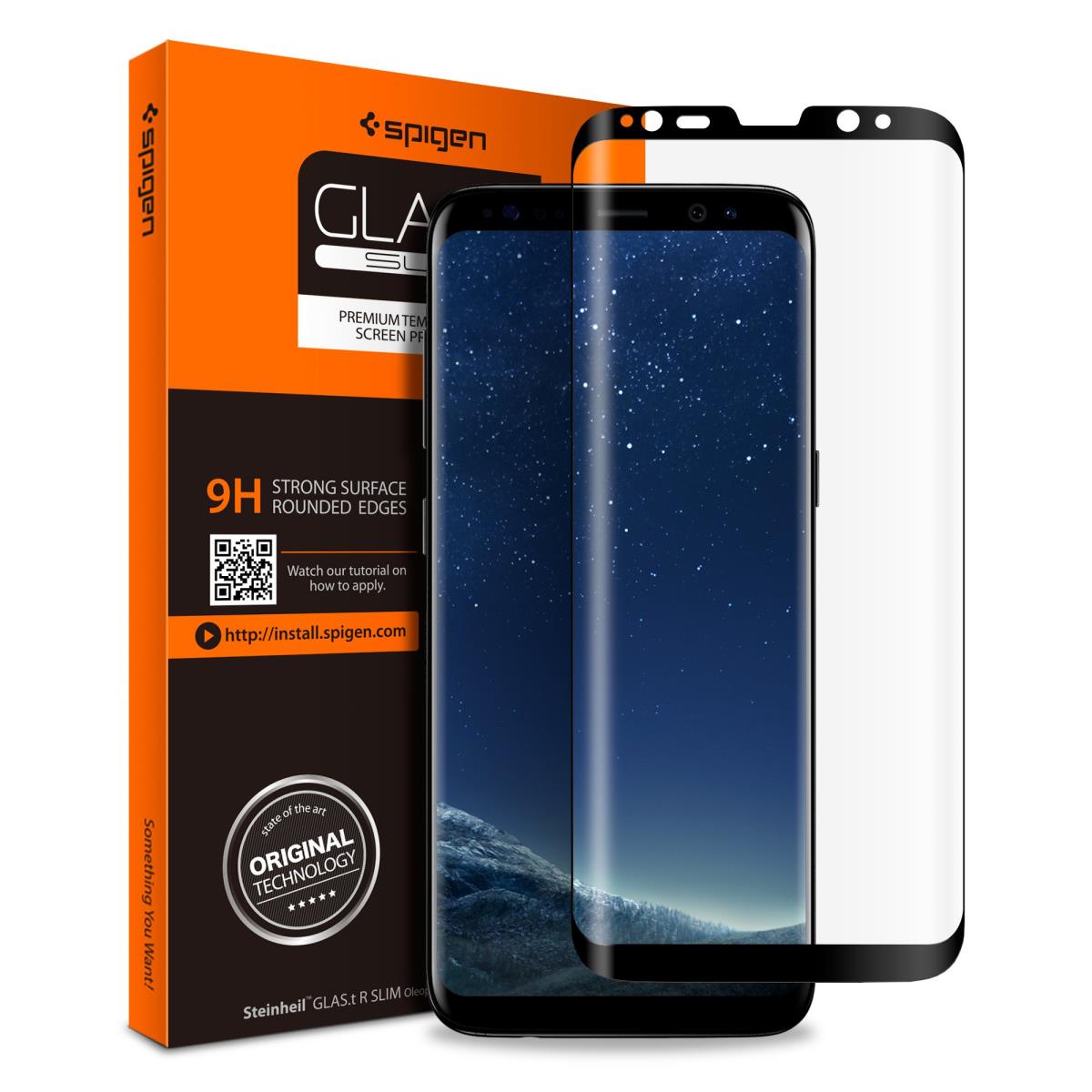 Galaxy S8 Glass Glas.tr Curved Black
