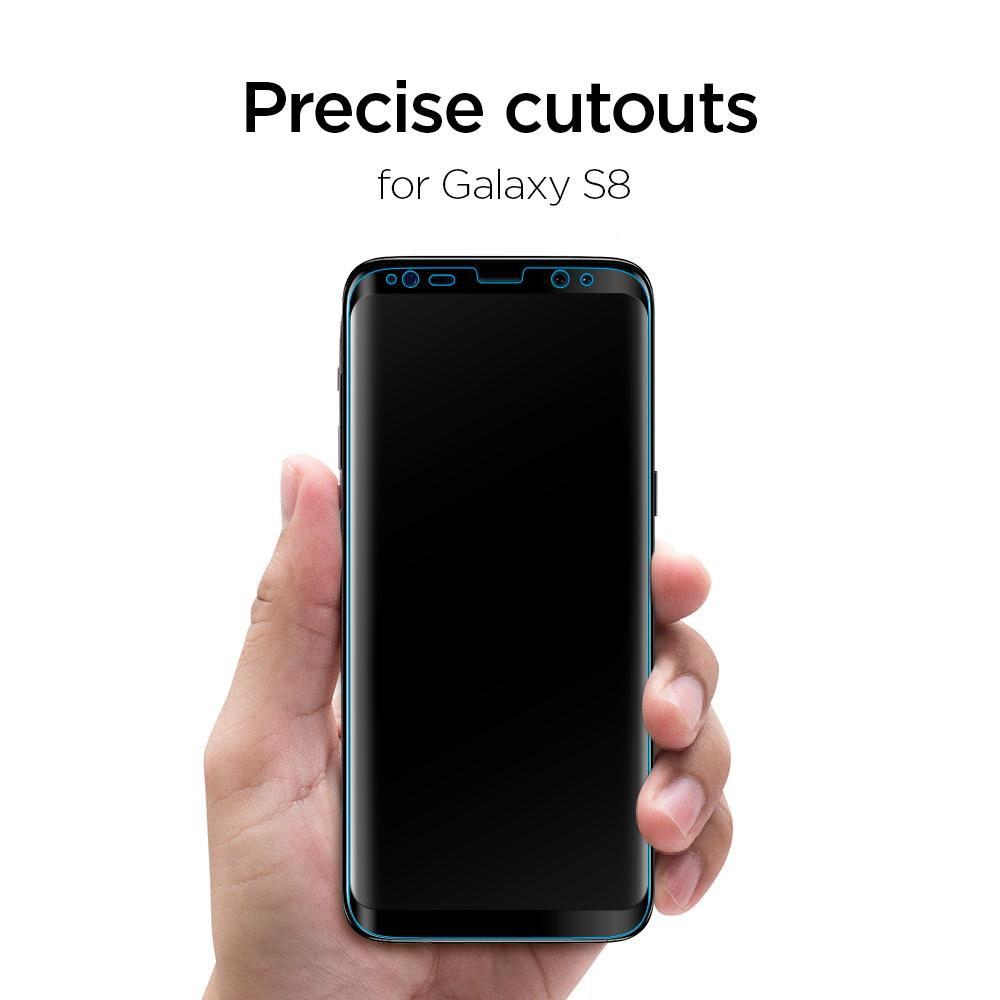Galaxy S8 Glass Glas.tr Curved Black