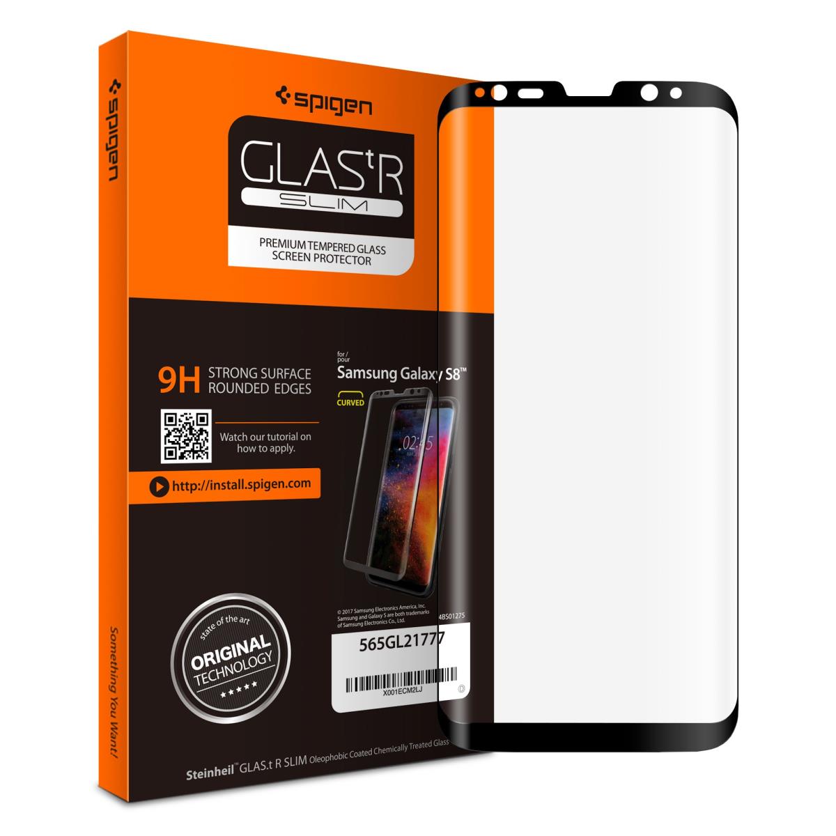 Galaxy S8 Glass Glas.tr Curved Black