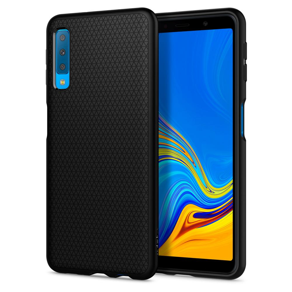 Galaxy A7 2018 Case Liquid Air Matte Black