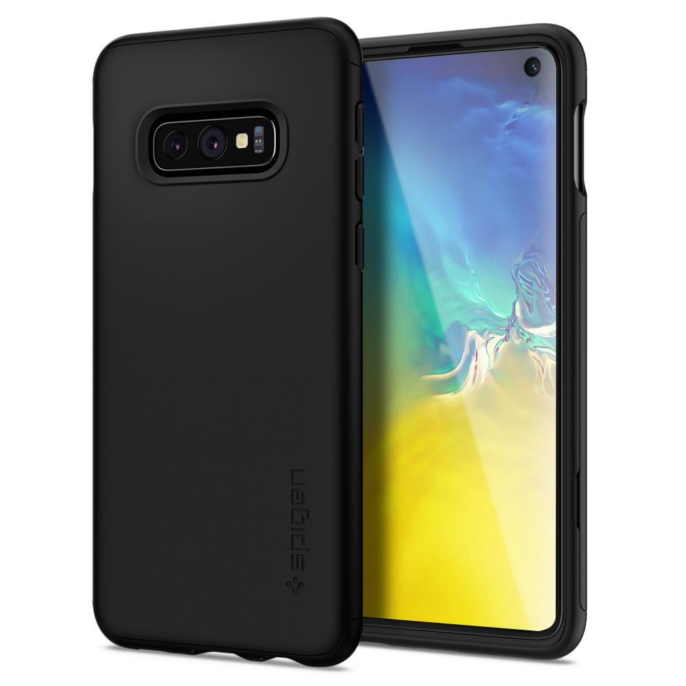 Galaxy S10e Lite Case Thin Fit 360 Black (glass Screen Protector)