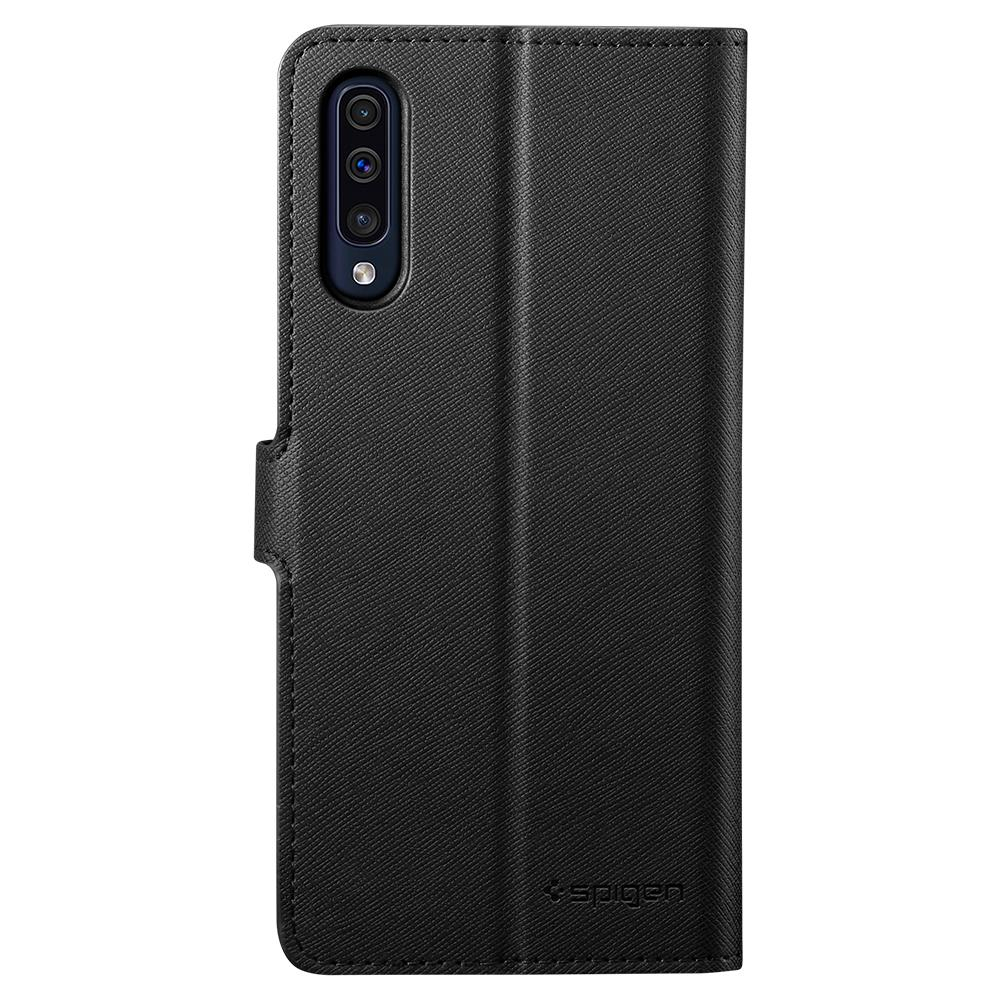 Galaxy A50 Case Wallet S Saffiano Black