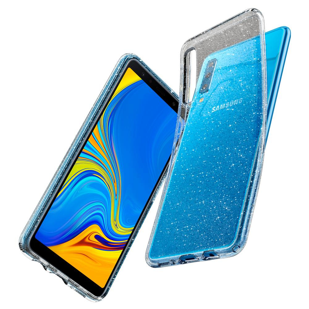 Galaxy A7 2018 Case Liquid Crystal Glitter Crystal Quartz