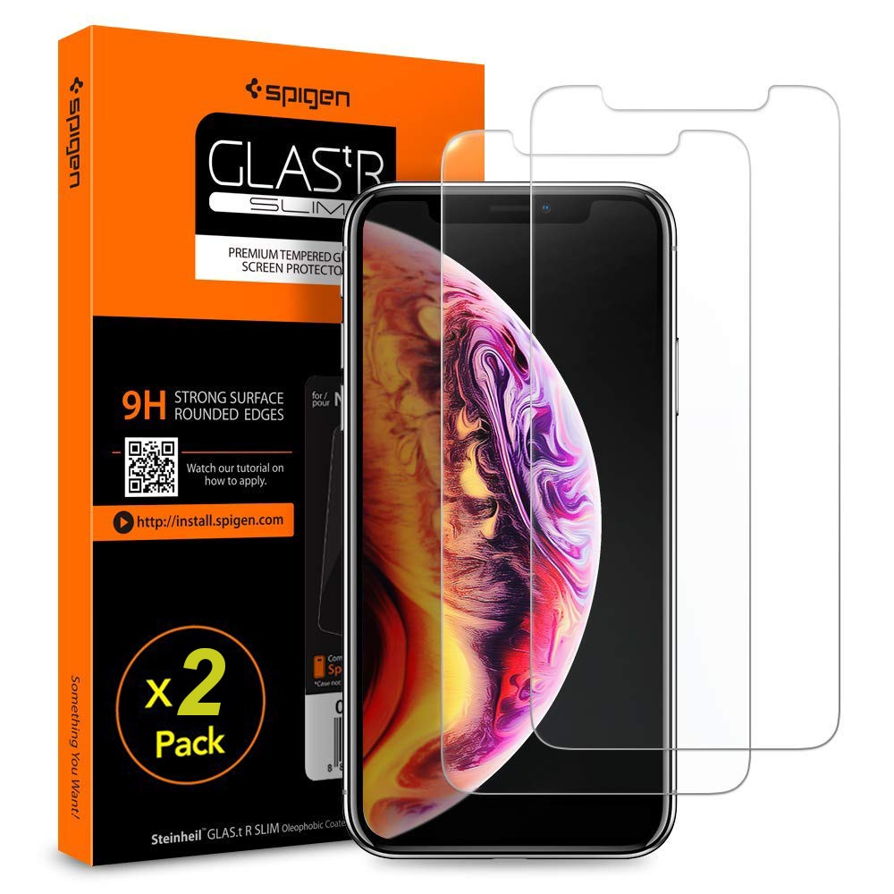 iPhone Xs Glass Glas.tr Slim Sensor Opening Type 2pack